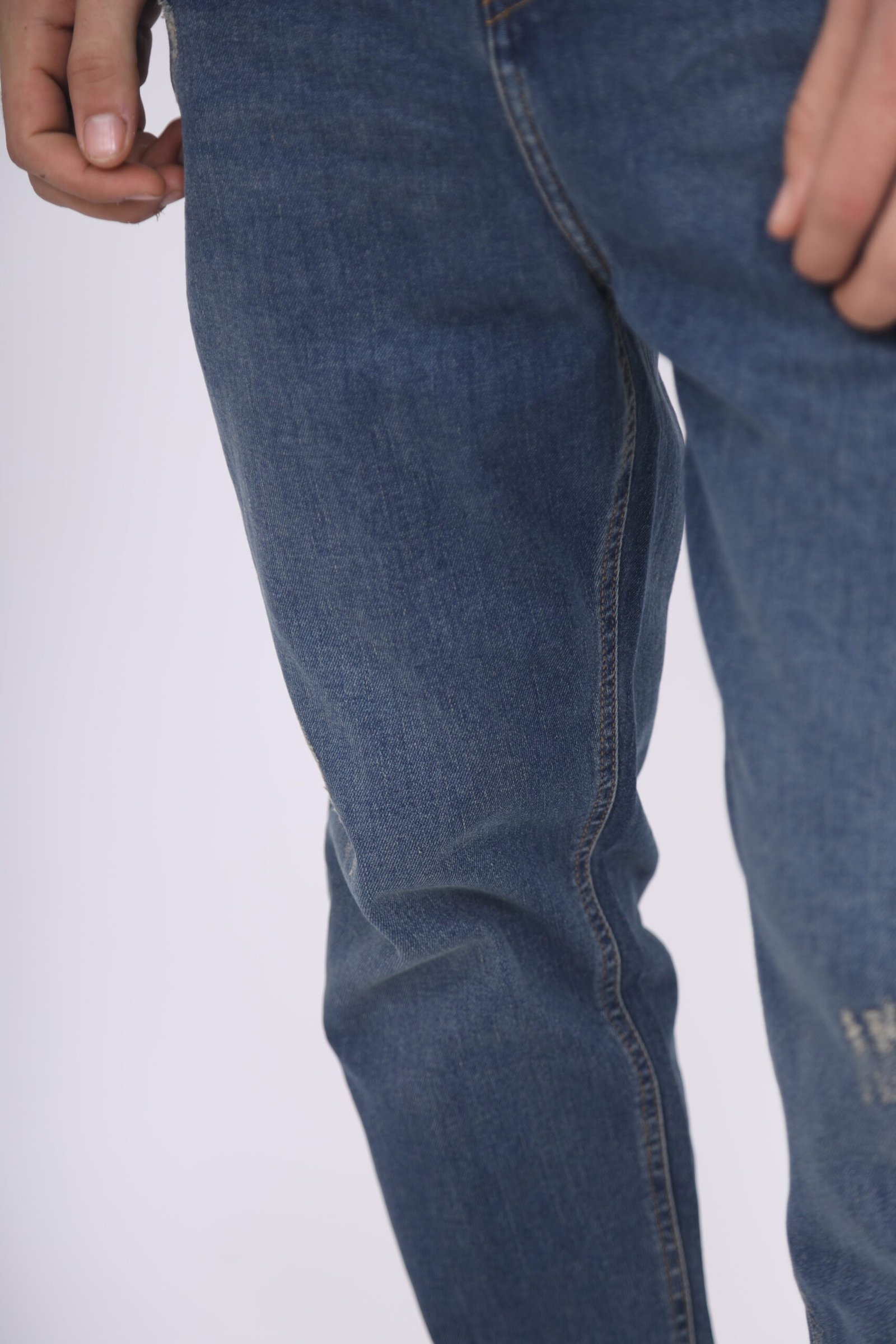 JEAN ASOS-BL BOY-FRIEND - BLEU