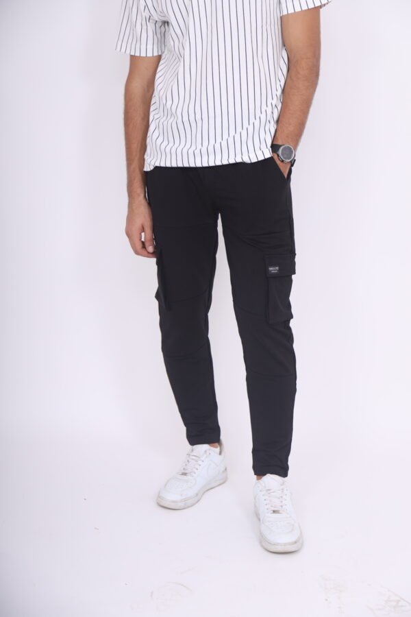 Pantalon de jogging Coupe cargo noir