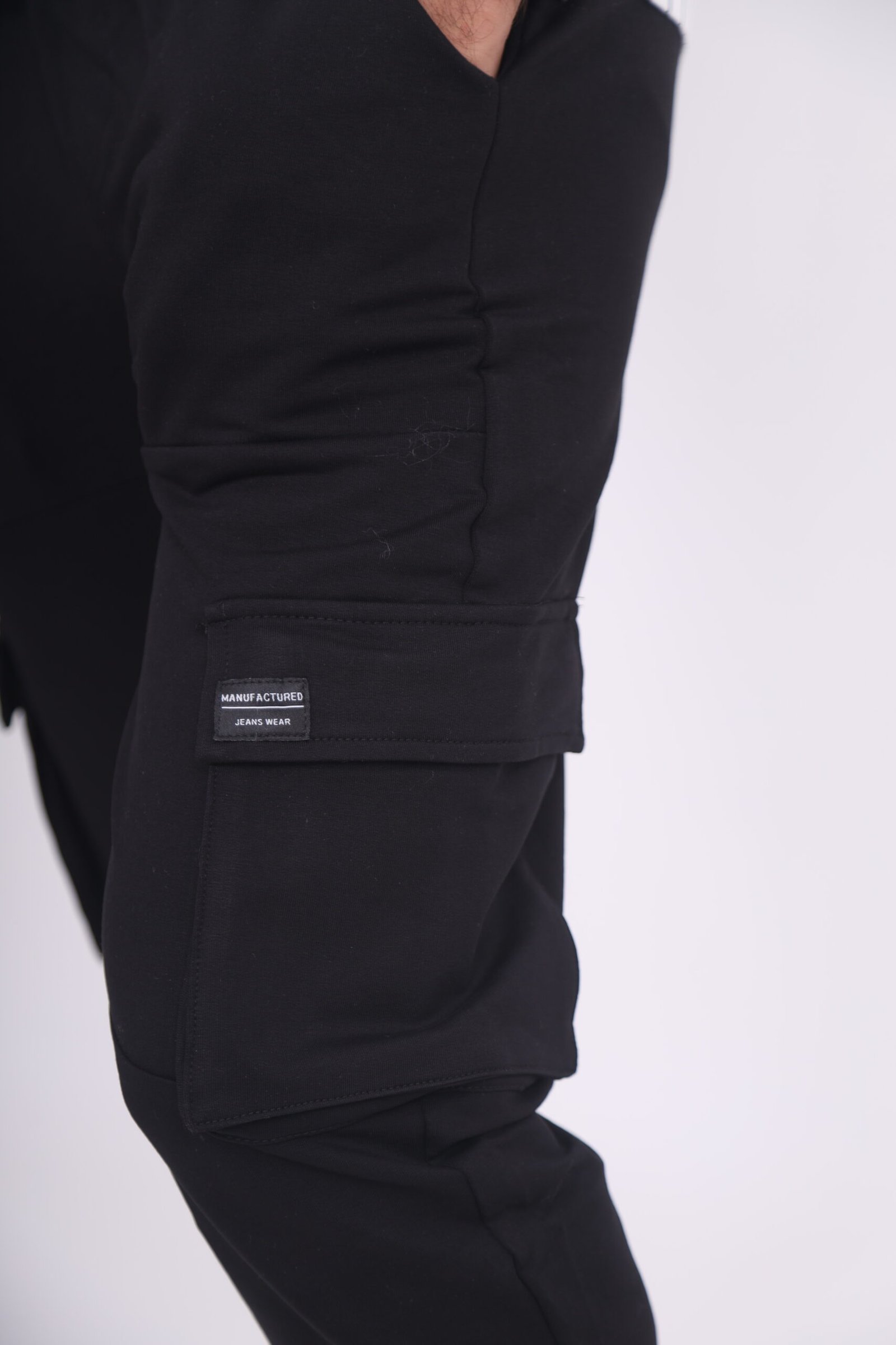 Pantalon de jogging Coupe cargo noir