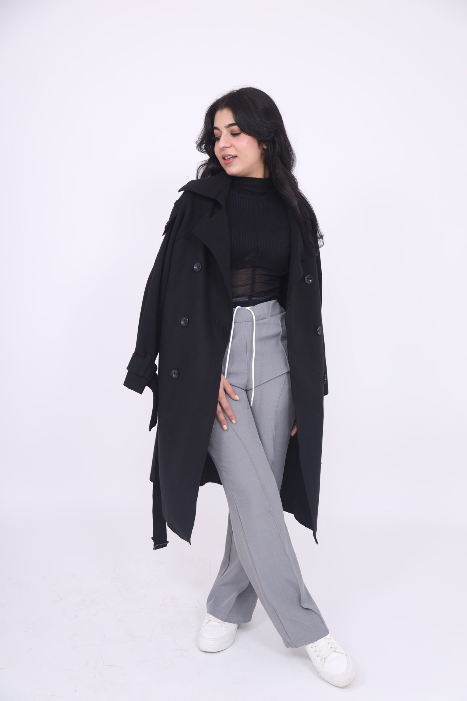 manteau femme noir