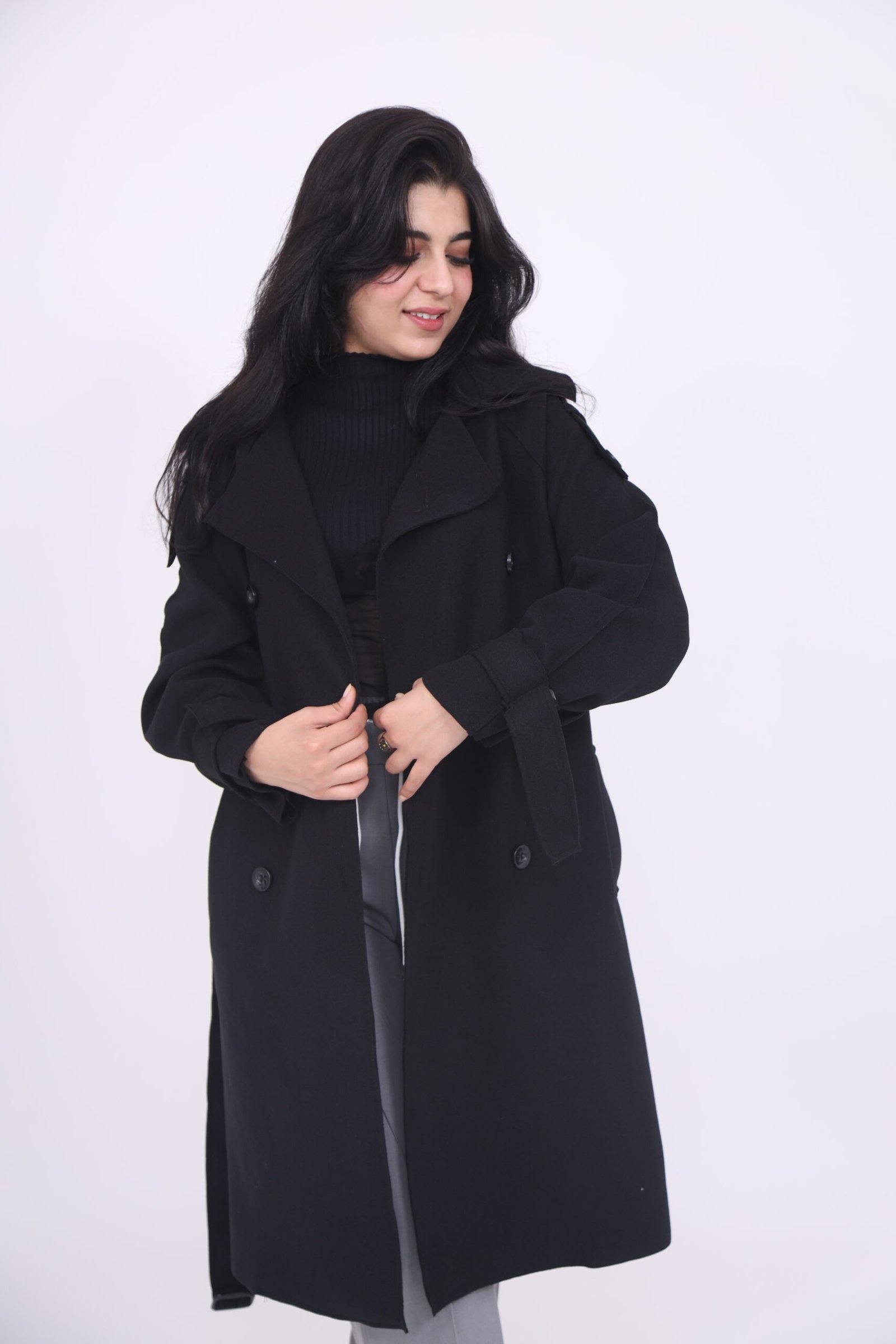 manteau femme noir